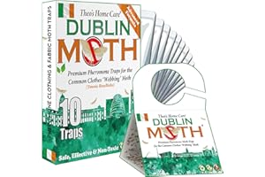 THEO'S HOME CARE Dublin Moth KILLER-10 Premium Pheromone Moth Killers for The Common Clothes Moth, Anti Moth Sticky Moth Traps for Wardrobes, Clothes and Other Fabrics, Inc. e-Book