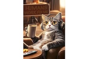 MXJSUA DIY 5D Diamond Painting Kit Completo, Gatto Autoritario Diamant Painting Fai-da-te, Pittura Diamante Strass Ricamo a Punto Croce Painting per Decorazioni Casa 30x40cm