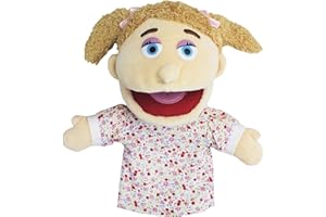 LOMTRATS Marionnettes familiales,Comprend Grand-père,Grand-mère,Papa,Maman,Fille,Fils avec Bouche Ouverte Mobile,parfaites pour raconter des Histoires,enseigner,Cadeaux d'anniversaire,1 Pcs