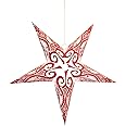 KidsyWinsy Decorative Glitter Paper Star 60cm, 5 arms, with Beautiful Design, Premium Recycled Cotton Paper Used, Perfect for Bday Party, Wedding, Anniversary and Home Decoration?