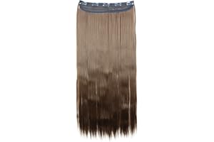 ‎CAISHA CAISHA by PRETTYSHOP 70cm Clip In Extensions Lara Haarverlängerung Haarteil Glatt Braun C62