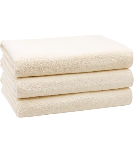 Serviettes De Toilette ZOLLNER - Lot De 6 En Coton 50x100cm | Blanc Hôtelier Qualité Pro
