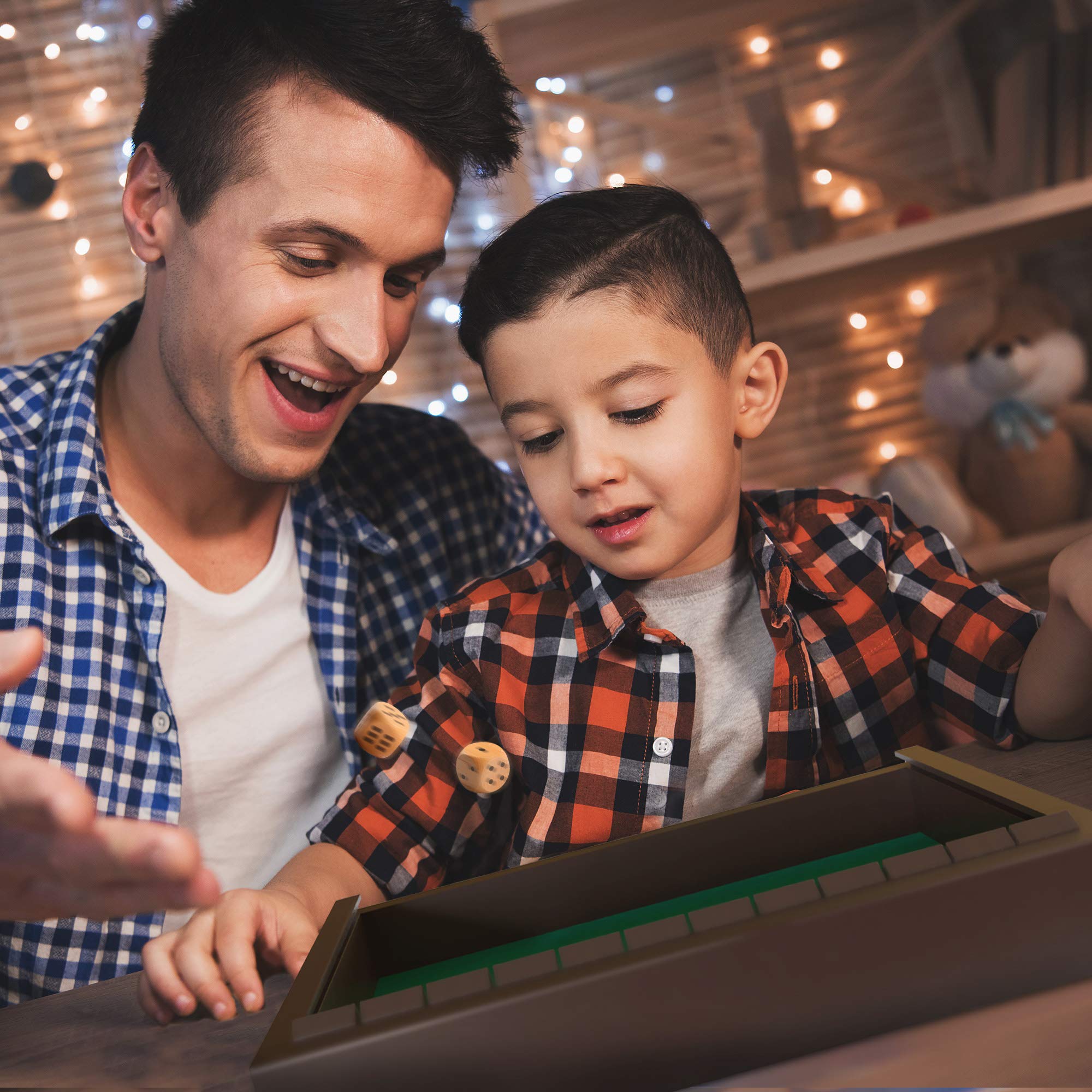 Agreatlife Shut The Box O Gioco Del 45 Gioco Di Società Matematico Per 4 Giocatori Gioco Da Tavolo Per Bambini Ragazzi E Adulti Giochi In