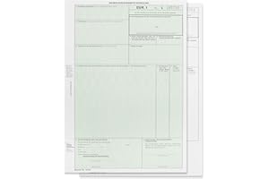 ‎MASHPAPER EUR1 EUR.1 Warenverkehrsbescheinigung Formular für Laserdrucker (50 Stck)