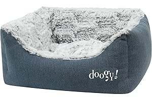 DOOGY FASHION - Sofa ouatinée Doogy Whooly bleu : Grand modèle