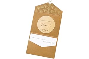 Joli Coon Veux-tu être ma temoin carte en bois avec enveloppe dépliante et sceau - Demande temoin cadeau