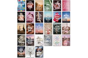 BIROYAL Set di 27 cartoline romantiche, formato A6, con buste, 27 diversi motivi amorevoli, perfetta sorpresa per gli innamorati