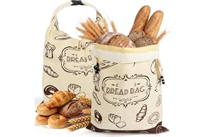 Vicloon återanvändbara bivax brödpåsar 2-pack, 43 cm x 33 cm surdeg