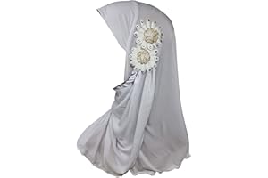 Yaqeen Girls Hijab 1-7 yrs Children Scarf islamic Headscarf Instant Kids Ideal for nursery, Party, madrassa