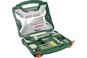 Bosch 103-częściowy zestaw wierteł i końcówek wkręcających X-Line (do drewna, kamienia i metalu, Akcesoria do Wiertarek)