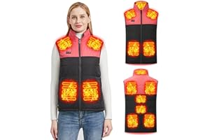 joyvio Heated Vests - Heated Body Warmer for Women/Men Heated Gilet, 3 Temperature Levels Electric Heating Jacket, Machine Washable Heated Waistcoat