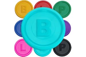 ‎SCHWABMARKEN SCHWABMARKEN 1000 Pfandmarken, Chips, Token Farbe Türkis B