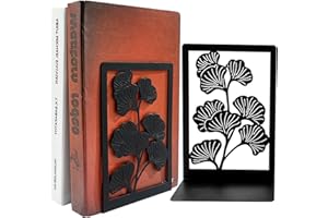 GOSLYLY Serre-Livres cale Livre Etagere-Presse Livre Metal, Bloc Livre bookends Bloque Livre pour Bureau École à Domicile (Noir)