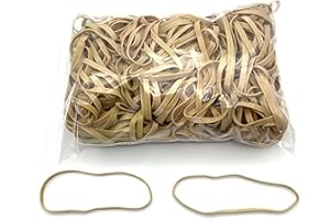 Progom - Elastiques caoutchouc - Blond (naturel) - sac de 1kg - Taille au choix (160mm x 6mm)