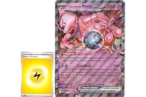 BB-Toy-Trades TCG PKM Sammelkarte XXL Black Star Promo Karte Team Rockets Mewtu ex SVP205 - DEUTSCH - Fullart Holo Mega Jumbo Oversize Einzelkarte mit BB-Toy-Trades Sleeve (TR Mewtu)