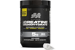 MuscleTech Creatine Monohydrate Powder, Platinum Pure (8 Servings) | Unflavored Micronized Creatine for Men & Women - Workout Supplements for Performance & Muscle Recovery - Packaging May Vary