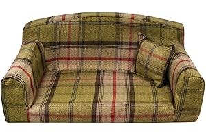 ROYAL - PET BEDS DIRECT Hunter Royal - Pet Sofa. 3 sizes Dog bed cover material. Made in UK (Large 96 x 64 x 34 cm)