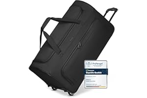 REDOLZ große L Trolley-Reisetasche mit Rollen 71 cm | 81 Liter | für Männer & Frauen (Duffle Essentials)