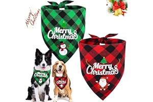 DAWUMIN Weihnachten Hunde Halstuch, Hundehalstuch Weihnachten，Weihnachten Bandana für Hund, Weihnachtshalstuch Hunde, Weihnachten Haustier Bandanas, Halstuch Hundfür Kleine Mittelgroße Welpen Katzen