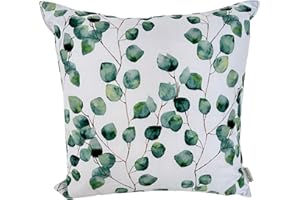 CB Home & Style Outdoor Garten Kissen Wasserabweisend Wasserfest 45 x 45 cm mit Füllung (Eucalyptus3)