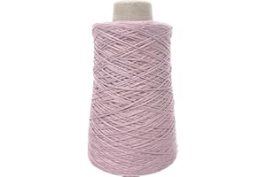 CHICCA TUTTO MODA Rocca di Fettuccia Classica Filato a Ferri e Uncinetto per Capi Maglieria Estivi e Mezza Stagione (600 Grammi / 2.100 Metri, Rosa Antico)