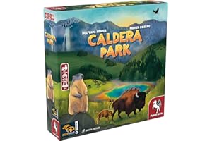 Pegasus Spiele Caldera Park (English Edition) - Board Game - Family/Social Interaction - 4 Players - Age 6+