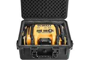 LOTOCASE Air Compressor Hard Case Compatible with DEWALT 20V MAX Tire Inflator DCC020IB, Air Pump Storage Carrying Bag for DEWALT DCC020IB Tools (Only Case)