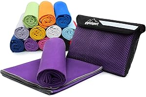 gipfelsport Toalla de Microfibra | 11 - Lila | S(80x40cm)