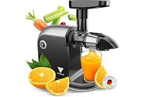 Vandenberg [DAS ORIGINAL] - Slow Juicer - Entsafter Gemüse und Obst - [150 W] Vitaminschonender Obstentsafter mit Umkehr Funktion Inkl. Reinigungsbürste - BPA Frei