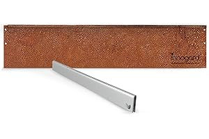 innogard 6002-002 – Rasenkante schmal – Corten-Stahl – 100 x 0,1 cm Beet-Einfassung, Korrosionsschutz, 18 cm Höhe