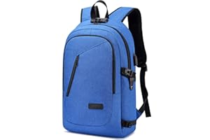 WENIG Mochila antirrobo para laptop, mochila de viaje de negocios de 15.6 pulgadas con cerradura con carga USB, resistente al agua, mochila de computadora universitaria, mochila de trabajo, regalo para
