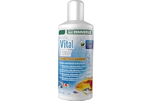 Dennerle Vital Elixir 250 ML - conditionneur d'eau avec des vitamines importantes, des substances vitales et des Oligo-éléments, Protection et vitalité pour Les Poissons