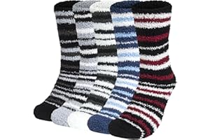 Justay Comf Mens Fluffy Slipper Socks High Elasticity Winter Super Warm Bed Socks