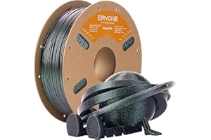 ERYONE Glitter PLA Filament for 3D Printer, 1.75mm Dimensional Accuracy +/- 0.03 mm +/-0.03mm, 1kg(2.2LBS)/Spool, Sparkle Bipolaris Nebula (Green)