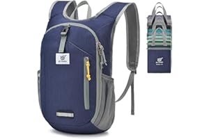 SKYSPER Mochila Plegable Ultraligera 10L, Mochila de Viaje Mochilas de Marcha Pequeña Ahorra espacio para Hombre Mujer Viaje Excursiones Cortas Senderismo