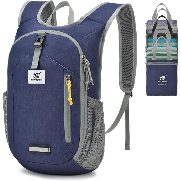 Sac à Dos Pliable Ultraléger SKYSPER 15L/20L – Pèse 330g, Se Plie En 18x20 Cm | Pour Randonnée, Voyage, Quotidien