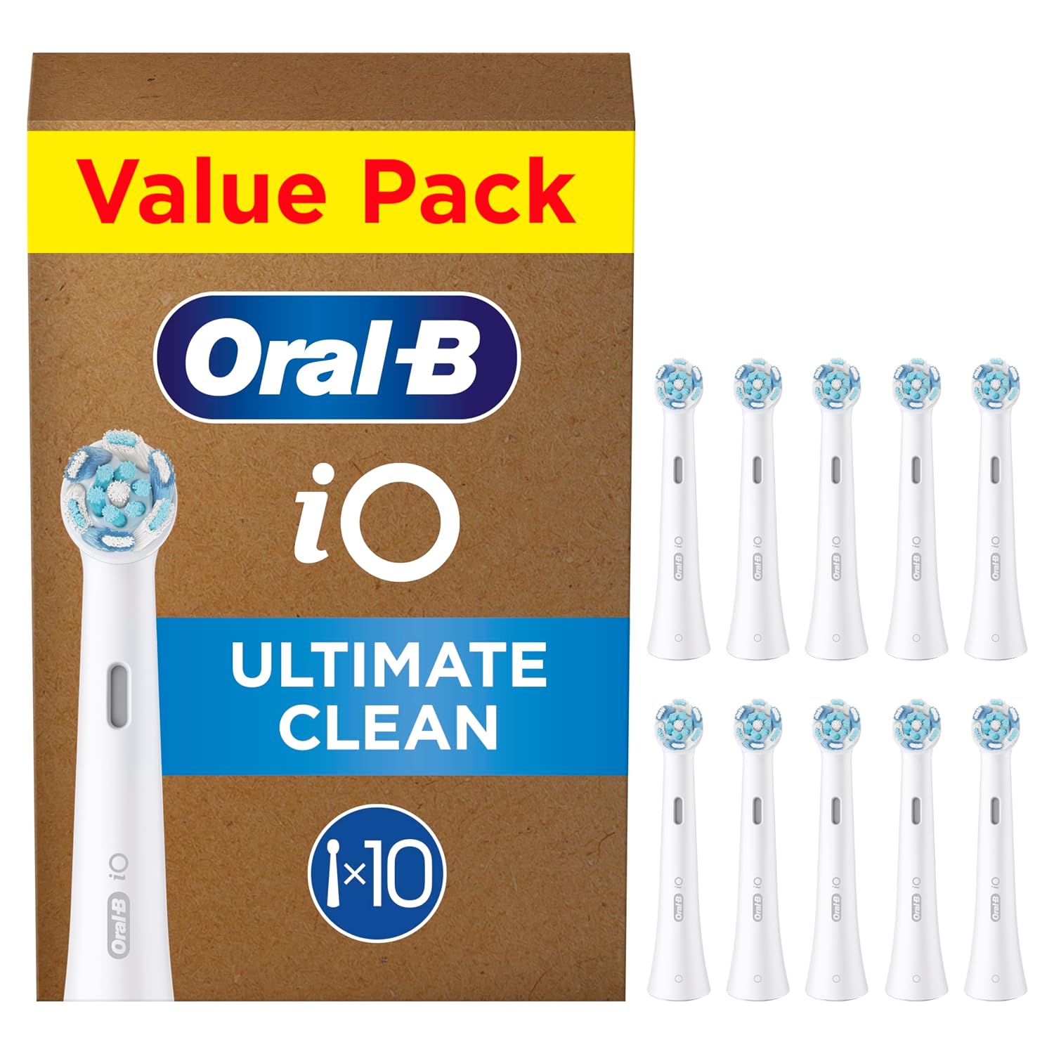 Oral-B iO Ultimative Reinigung Oral-B iO elektrische tandenborstelkoppen, wit, 10 stuks