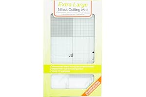 Tonic Studios 352e - Base di Taglio in Vetro, Formato A3, Colore: Bianco/Verde