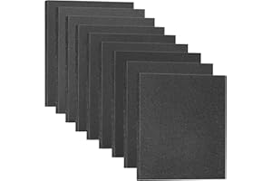 STEBRUAM Carta Abrasiva 18 Pezzi,230x280mm Vetrata,Grane 120/180/240/320/400/600/800/1000/2000 Grinta,Sandpaper Vetro Impermeabile Levigatura a Secco e Umido