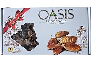 SPEKTATEK 1kg Algerian Deglet Nour Dates: Handpicked, Premium Quality, Freshly Boxed