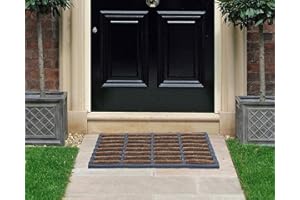 COCO&COIR EVERYTHING IN A NUTSHELL Coco & Coir Door Mat | Outdoor | Heavy Duty Weather Resistant Front Doormat (Tough Guy 45 x 75 cm)