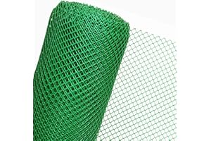 HaGa® Clôture de jardin en plastique - Hauteur : 0,6 m - Mailles : 20 mm - Vendu au mètre