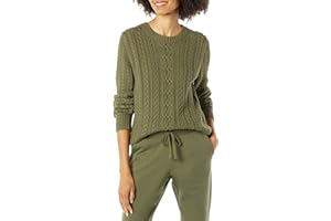 Amazon Essentials Damen Weicher Fisherman Cable Langarm-Pullover Mit Rundhalsausschnitt (In Übergröße Erhältlich)
