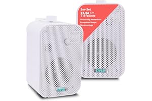 Pyle Outdoor Lautsprecher Bluetooth, Außenlautsprecher, 200W- Aussenlautsprecher Wasserfest, 2er Set- Outdoor Musikbox, Wandlautsprecher Bluetooth, Musikanlage- für Pool,Terasse, Garten/Innenbereich