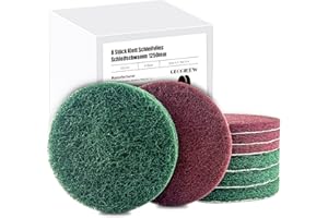 GEOGIEEW 8 piezas de vellón de lijado, 2 esponjas de lijado de 125 mm, esponja de pulido para lijadoras orbitales aleatorias