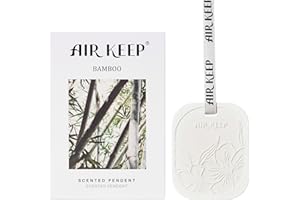 Airkeep Désodorisant Voiture Bamboo, Parfum Voiture pour Tiroirs et Armoires, Parfum d'Ambiance, Parfum pour Voiture, Cadeaux pour Hommes et Femmes