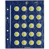 Album Numismatique Leuchtturm Presso - Collection Spéciale 2 Euros - 57 Compartiments + Autocollants Drapeaux