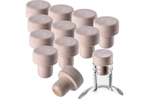 KADAX Tappi sintetici da 17,5 mm, tappi per bottiglie di vino e liquori, tappi per bottiglie di vino riutilizzabili, 10 pezzi