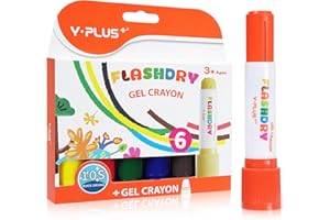 YPLUS Peinture Enfant - Kit de Gouache Solide, Conçu spécifiquement pour les Enfants de 2 à 4 Ans - Peinture pour Bébé, Sans Dégâts, Lavable et Multifonctionnelle, 6 couleurs