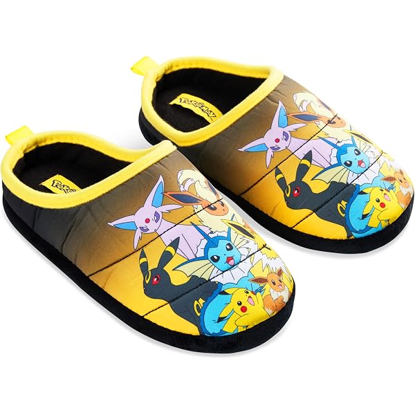 Pantoufles Pokémon Pikachu - Taille 27-36 EU - Semelle Caoutchouc - Pour Enfants